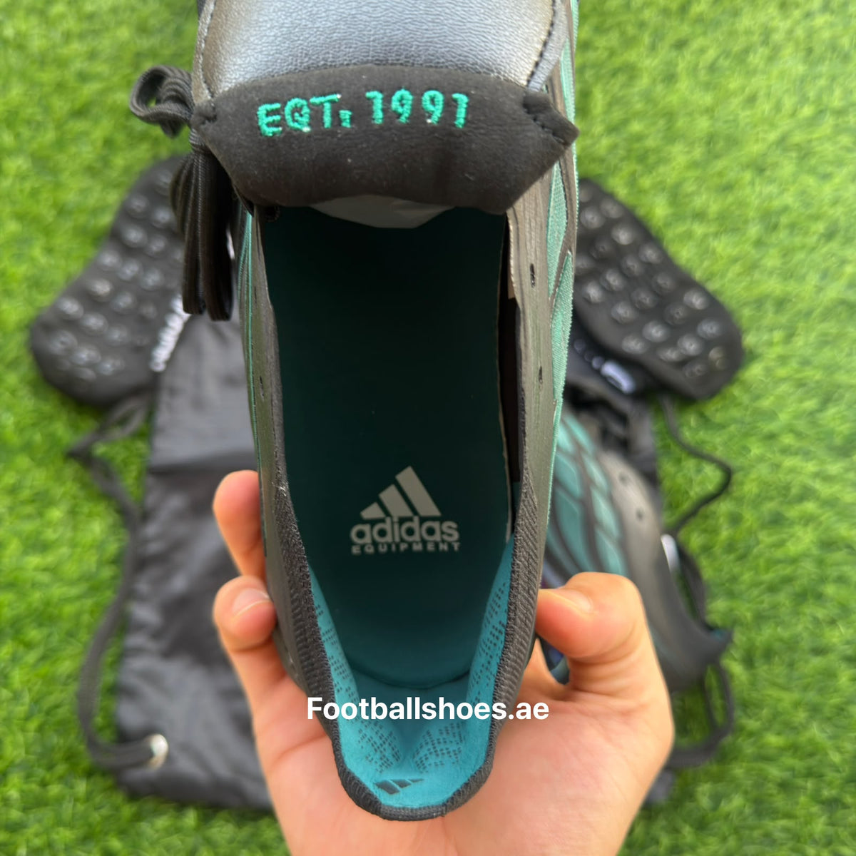 Sizes 39–45 — Adidas Predator Elite Black & Blue FG Studs