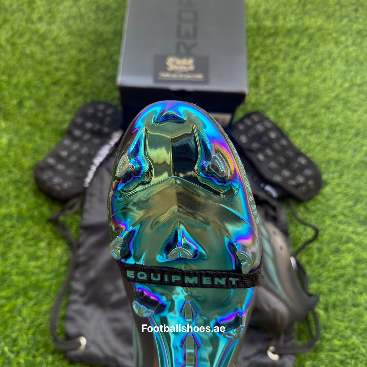 Sizes 39–45 — Adidas Predator Elite Black & Blue FG Studs