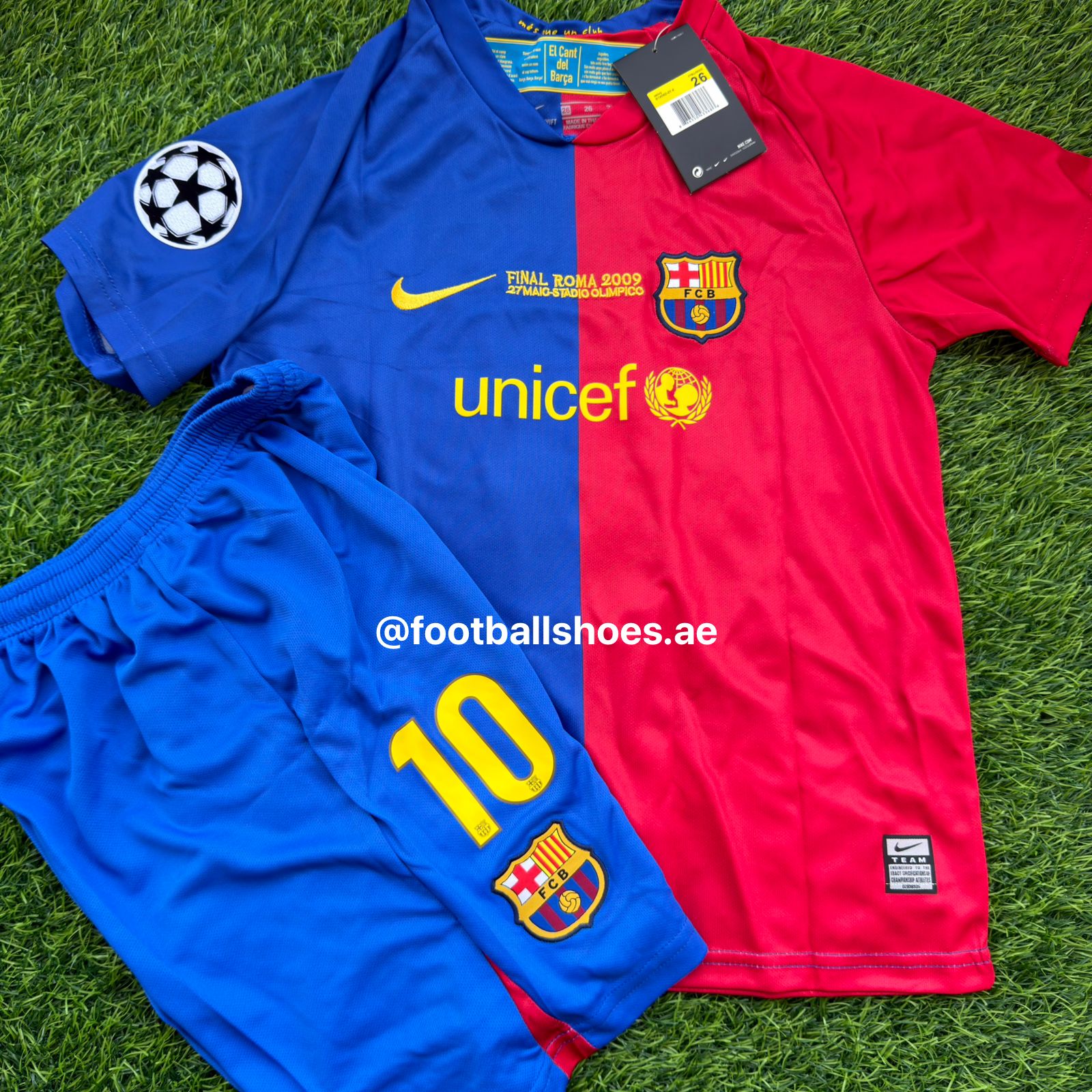 Messi 10 jersey 2009 final