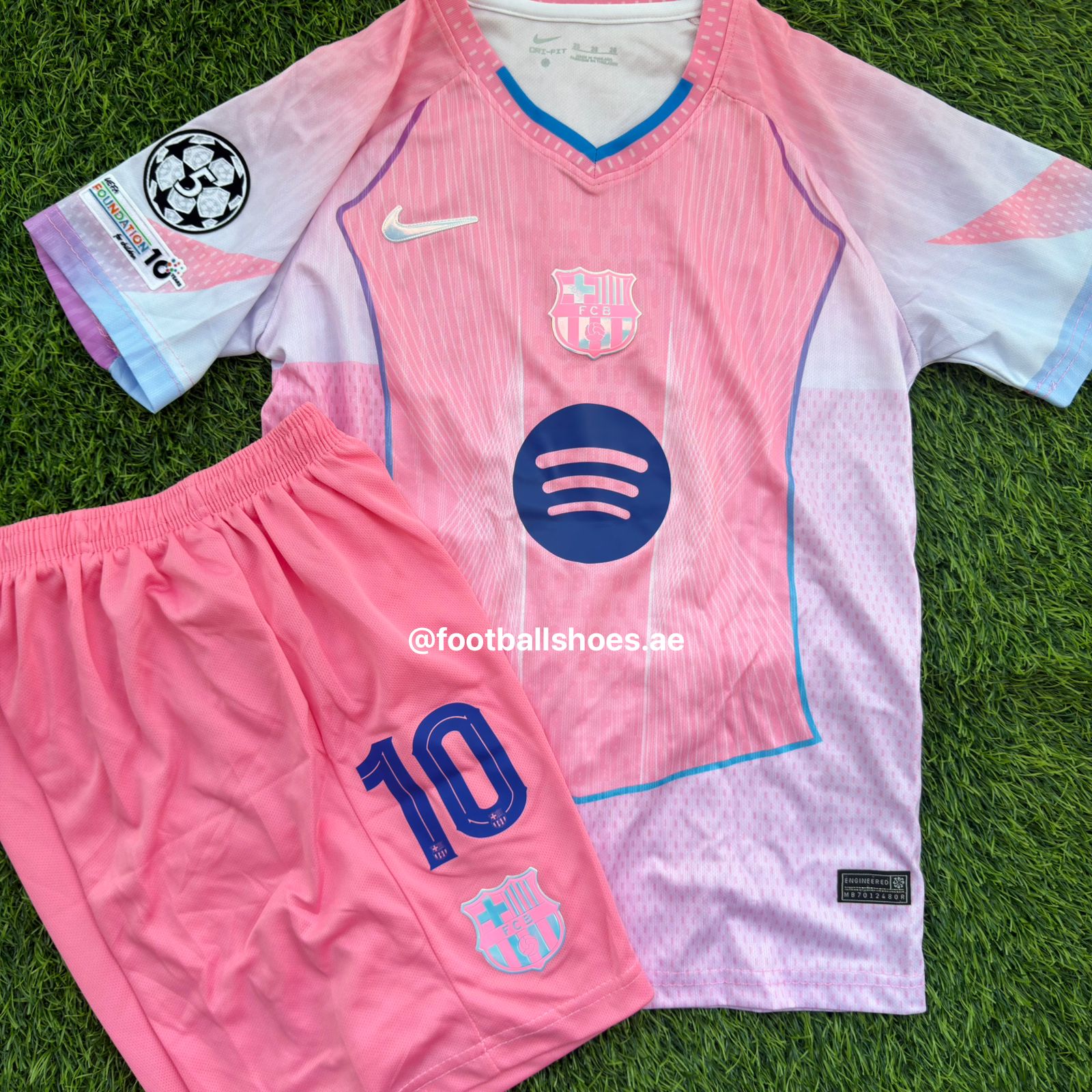 lamine yamal Pink Jersey With shorts