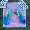 size 41 to 45 F50 ELITE Laceless Firm Ground lamine yamal blue