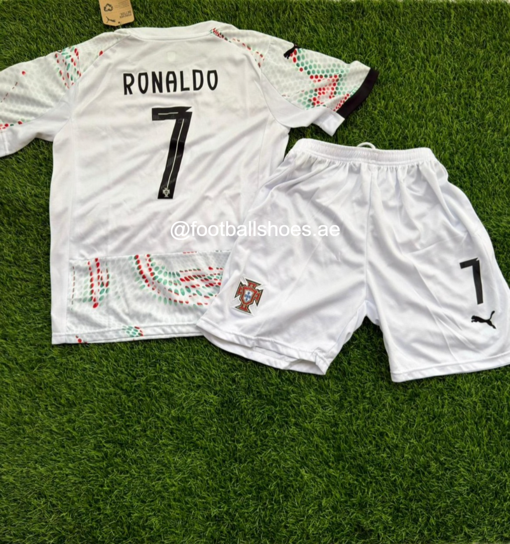 Cristiano Ronaldo Portugal National Team Puma 2025 Away White Jersey