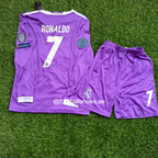 2011/12 Away Long Sleeve Madrid Soccer Jersey Football Retro