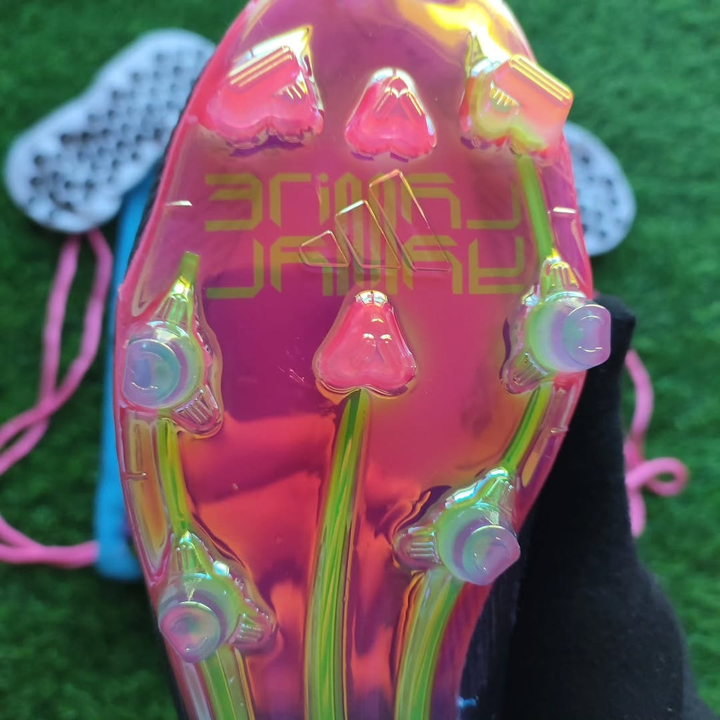 SOLD OUT!! Whatsapp for custom orders F50 Elite Lamine Yamal Laceless Firm Ground Boots purple
