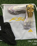 SOLD OUT!! Whatsapp for custom orders  Gold F50 Elite Laceless FG