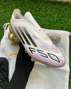 SOLD OUT!! Whatsapp for custom orders  Gold F50 Elite Laceless FG