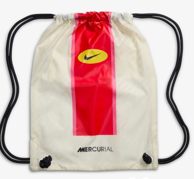 White and red Mercurial football boot bag